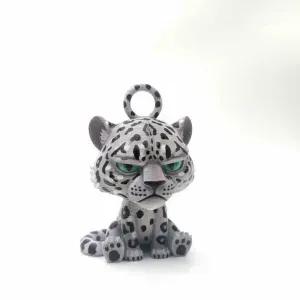 ❄️🐆 Cute Snow Leopard Keychain – Cartoon 3D Printable Model