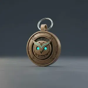 Mechanical Owl Keychain