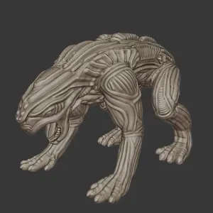 Alien Animal Creature – Sci-Fi Fantasy Beast | 3D Printable