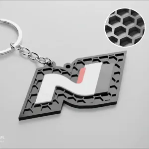 Hyundai N logo keychain