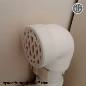 Plastic pipe grid cover