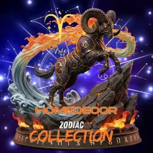 Aries Zodiac Sign sculpture