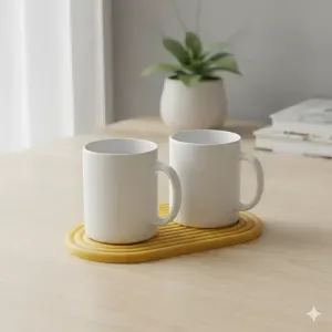 Double Cup Holder for Family - Minimal Design