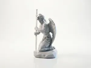 Fallen Angel Statue Fantasy Mythology 3D Printable