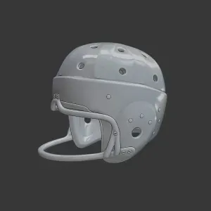 Vintage Leather Football Helmet – Retro 3D Printable Sports