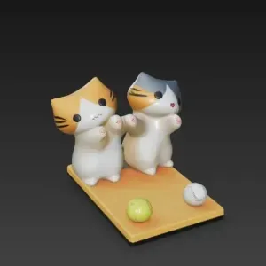 Soporte para celular de gatitos