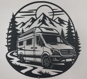 Camper Van Adventure Wall Art Decor