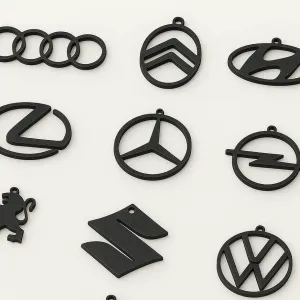 Keychain Kit Cars Logo - 9 keychains