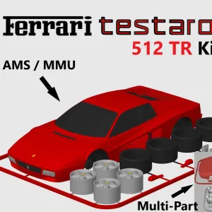 Ferrari Testarossa Kit Card