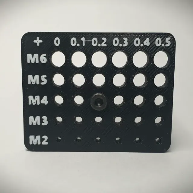 Bolts, Screws Tolerance Guage, Measure - M2 to M6.