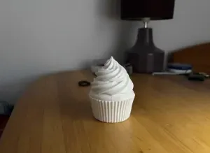 1:12 Scale Cupcake 3D Model – Miniature Dessert