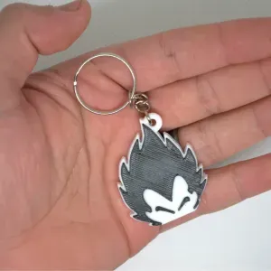 Dragonball Vegeta head keychain