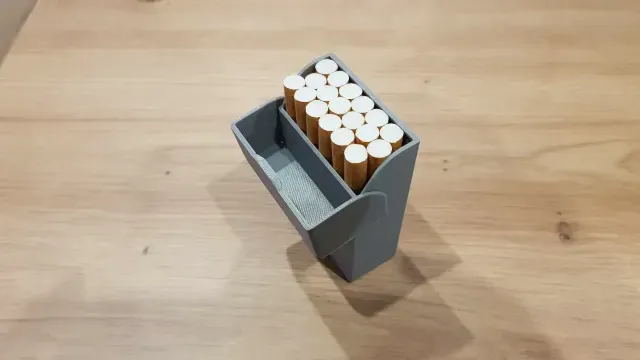 Cigarette Box with Skull for 18 pcs with snap closure — Фото 3 из 9