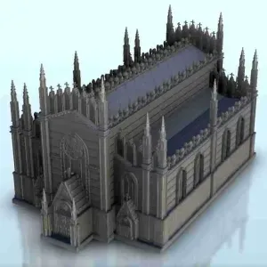 Gothic Christian church - scenery medieval miniatures warham