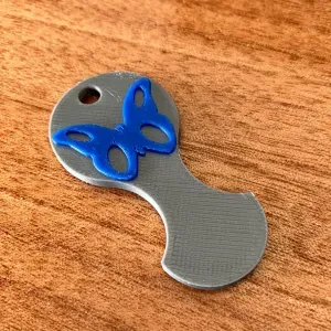 Aussie Removable Trolley Coin Token Butterfly