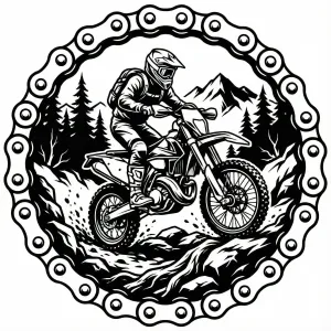 Enduro Wallart Medal Keychain