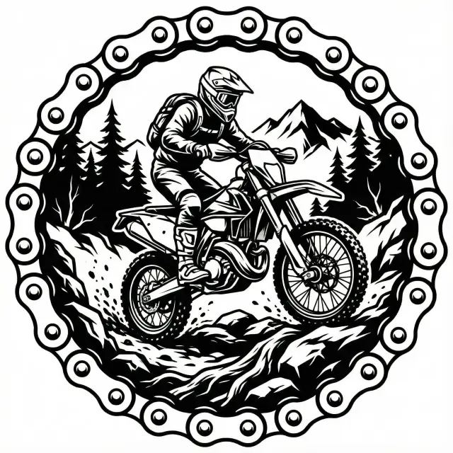 Enduro Wallart Medal Keychain