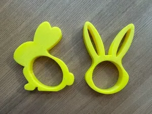 Two bunny easter egg holders