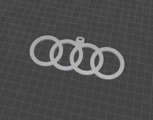 Audi Logo Keychain – Single Color — Фото 3 из 4
