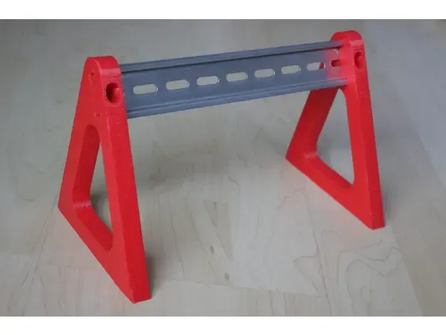 DIN Rail Stand v2 by philklaus