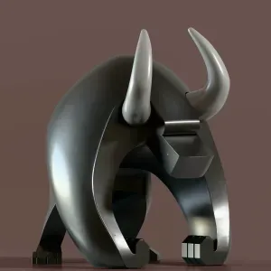 Bull Minimalist Decoration