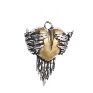 Heart in the embrace of wings