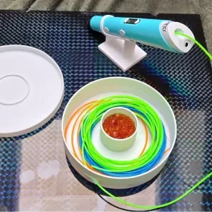 Filament Canister with Lid for 3D Pen Filament