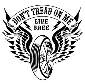 Don't thread on me stencil