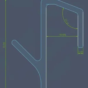 Towel hanger for kitchen cabinet door