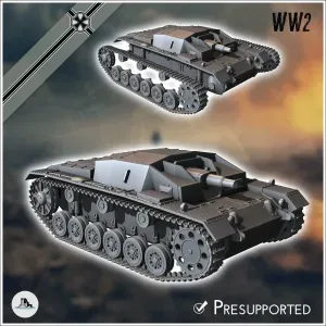Sturmgeschutz StuG III Ausf. C (Sd.Kfz. 142-1) - WW2 miniatu