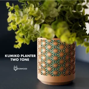 Two Tone Kumiko Planter