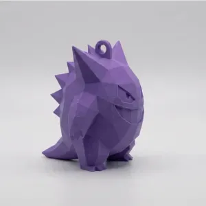 Low Poly Gengar Keychain | #05