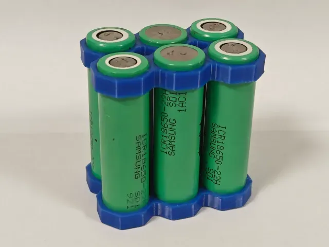 18650 Battery Spacer Grid | Octagonal (6-21 Cells) — Image 2 of 9
