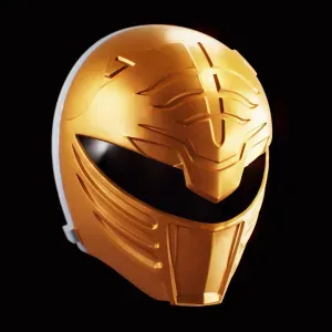 White Tiger Power Ranger Helmet split in Two