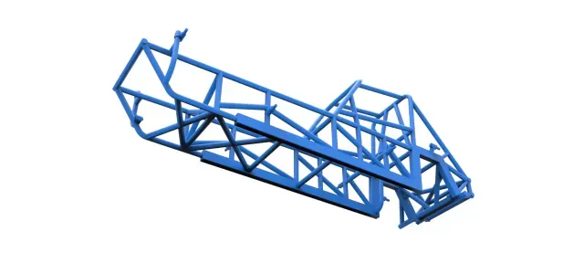 Frame of Vintage Dirt Modified stock car V3 Scale 1:25 — Фото 4 из 9