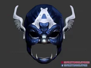 Samurai Captain America Helmet - Samurai Heroes Marvel