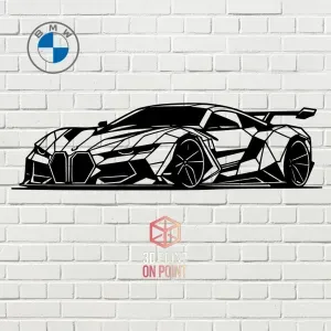 BMW GT LOW POLY - 2D WALL ART #2