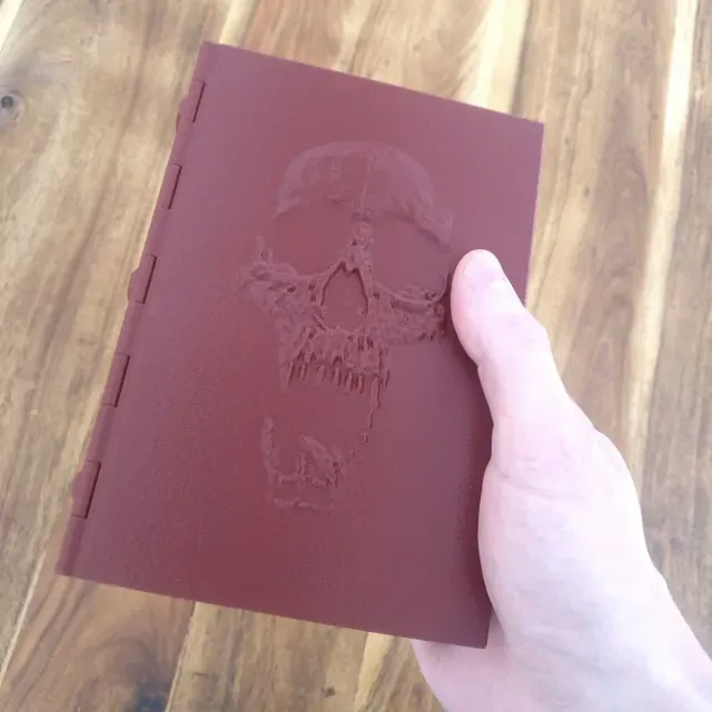 Skull Book for dice or candy - Snap close, no magnets needed — Image 3 of 9