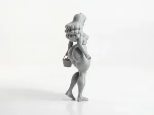 Mulan Shopping Figurine Cartoon 3D Printable