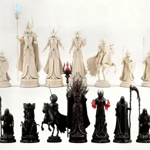 Chess Set Humans VS Undead