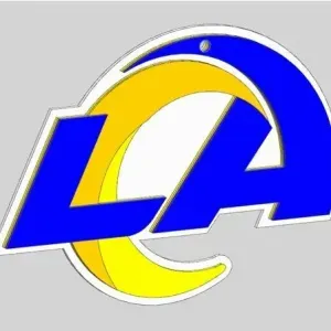 Los Angeles Rams - Designed in layers for multi-color printing