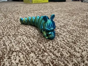 Easter Bunny with Articulated Tail of Easter Eggs
