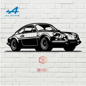 ALPINE A110 VINTAGE - 2D WALL ART #2