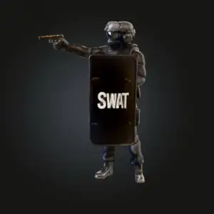 SWAT guy with riot shield