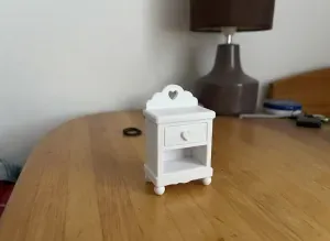 Dollhouse Bedside Table Nightstand 3D Model