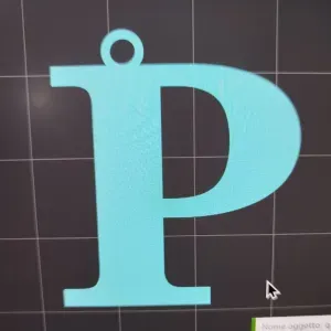 Letter P Keychain