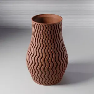 VASE 0102 C - BULB ZIGZAG VASE