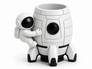 Astronaut Rocket Pen Stand