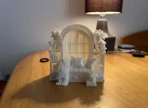 Dollhouse Cozy Reading Nook Scale 1:12