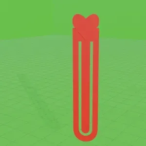 Bookmark with a heart